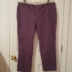 EUC Land's End  Patterned Pants